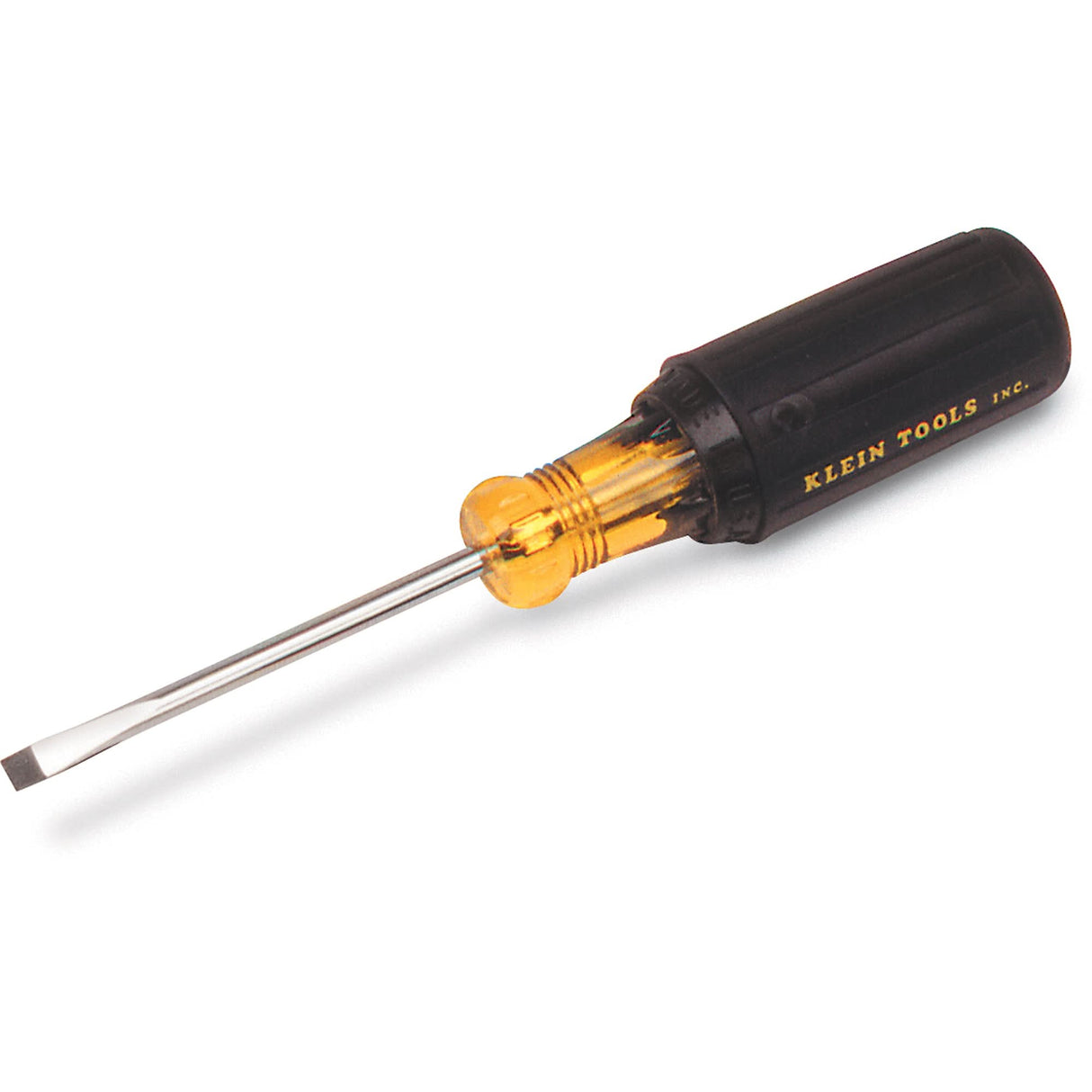 Slot Cabinet Tip Screwdriver, 3/16" Tip, Round, 6-3/4" L, Cushion Grip Handle