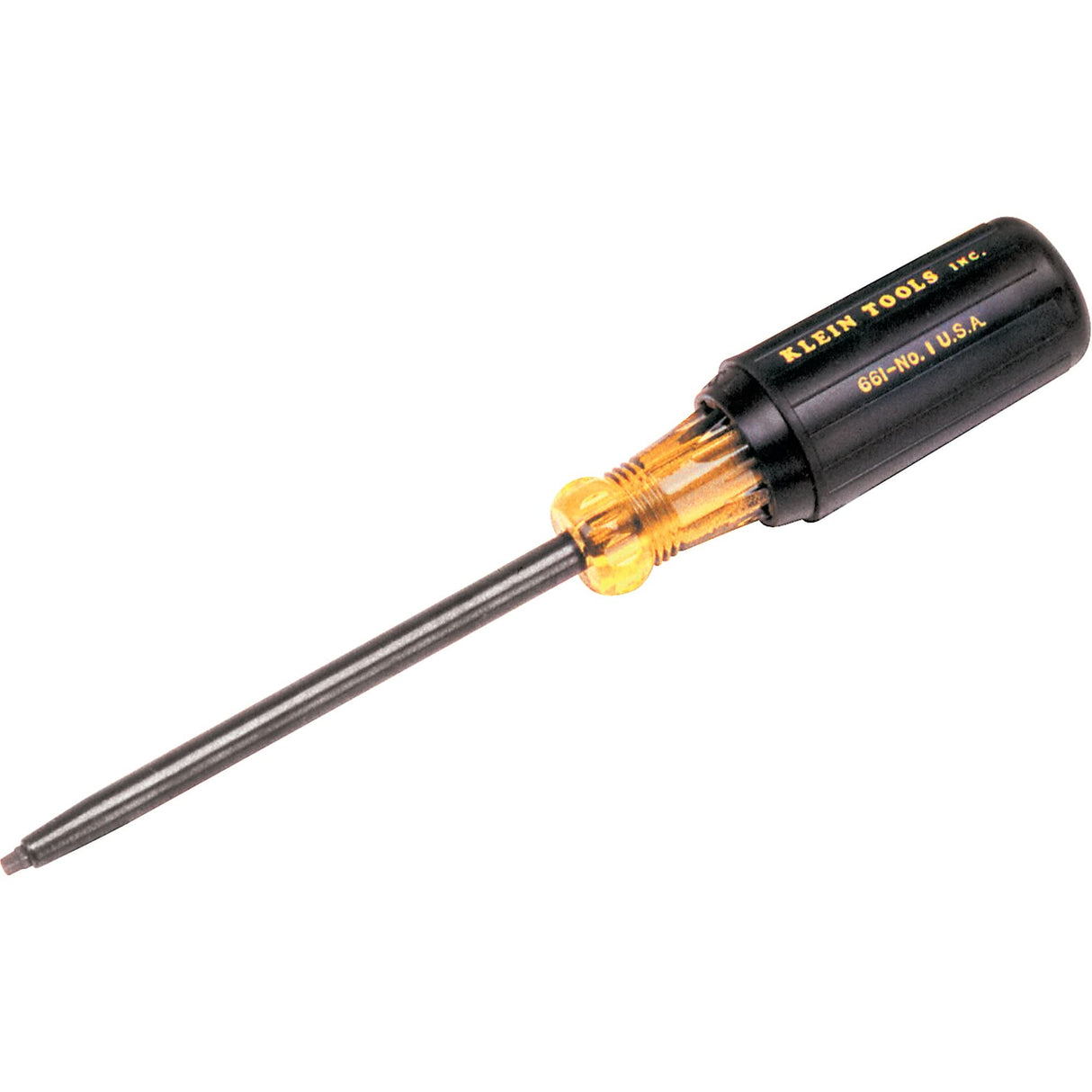Square Recess Screwdriver, #3 Tip, Round, 8-1/4" L, Cushion Grip Handle