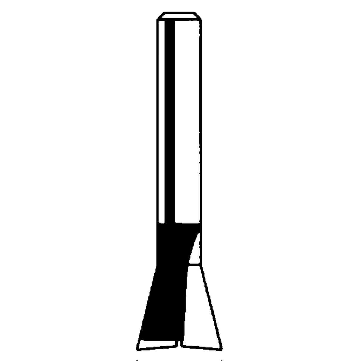 Freud Router Bit - Dovetail Bit, 1/4" Dia., 1/4" Shank