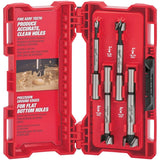 Forstner Wood Bit Set, 4 Pieces, Steel