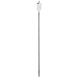 Flat Boring Bit, 7/8" Diameter, 1/4" Hex Shank, 16" Length
