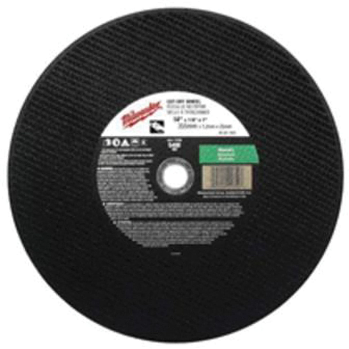Premium Cut-Off Wheels, 14" x 1/8", 20 mm Arbor, Type 1, Silicon Carbide, 5400 RPM