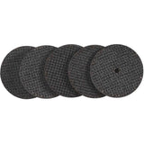Reinforced Cut-Off Wheels, 1-1/2" x 0.045", None Arbor, Type 1, Aluminum Oxide, 40000 RPM