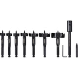Self-Feed Wood Drill Bit Kit, 8 Pieces, High Carbon Steel