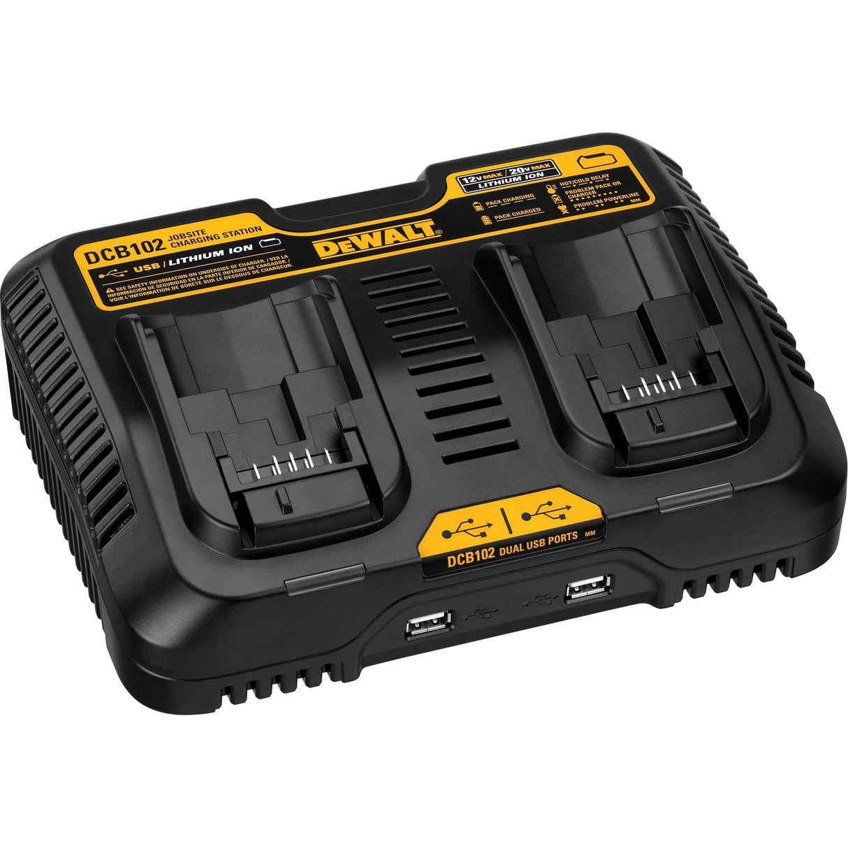Max Jobsite Charging Station, 12 V/20 V, Lithium-Ion