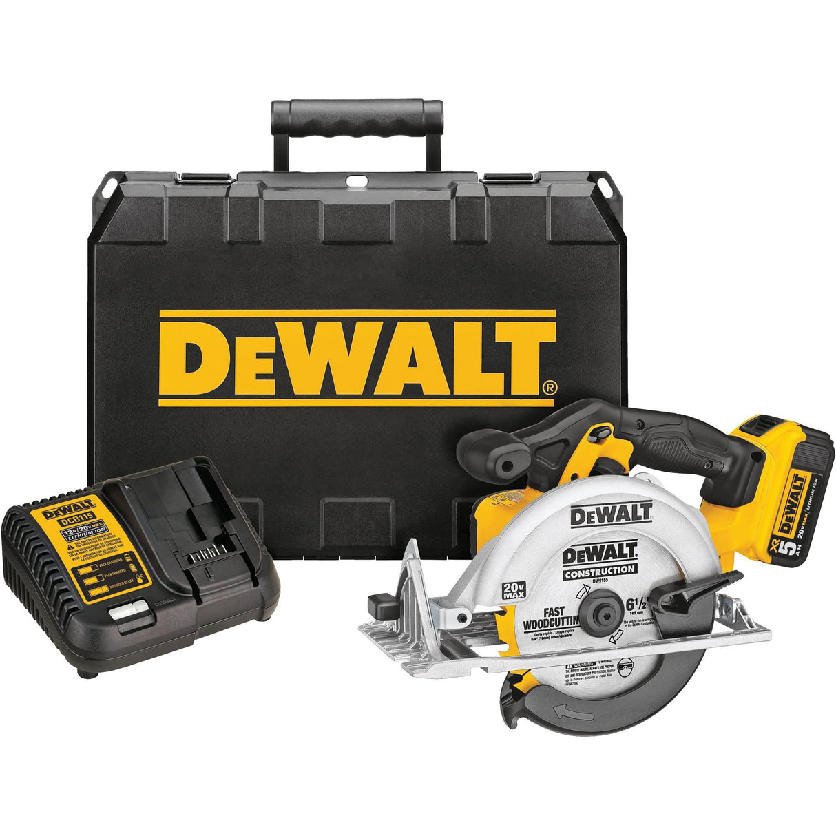 Max Circular Saw Kit, 6-1/2", 20 V