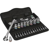 Zyklop Imperial Metal Ratchet Set, 28 Pcs, 1/4" Drive Size