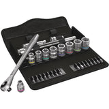 Zyklop Metric Metal Ratchet Set, 29 Pcs, 3/8" Drive Size