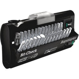 Bit Check 30 Zyklop mini 1/4 With  bits and adaptor, Hex/Phillips/Slot/Square/Torx®/Torx® Tamper, 1/4" Drive, 30 Pcs