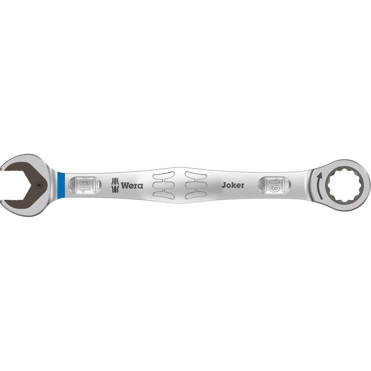 Joker Combination Wrench 19 mm, 12 Point, 19 mm, Chrome Finish