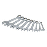 Stubby Wrench Set, Combination, 9 Pieces, Imperial