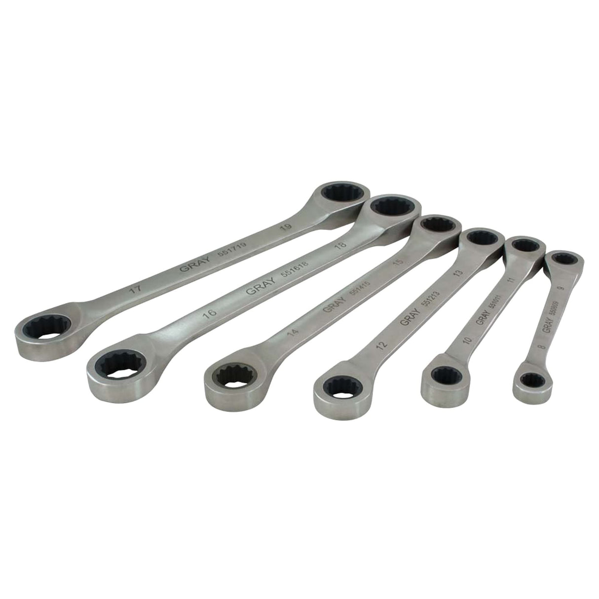 Wrench Set, Ratcheting Box, 4 Pieces, Imperial