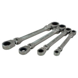 Wrench Set, Flex Head, 4 Pieces, Imperial