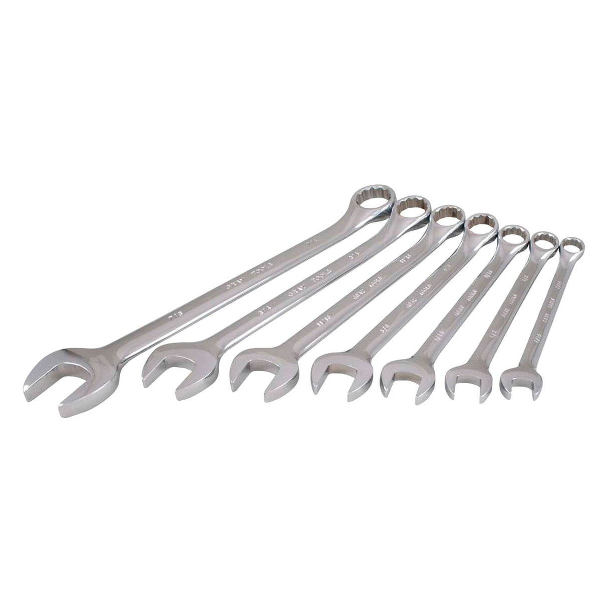 Wrench Set, Combination, 7 Pieces, Imperial