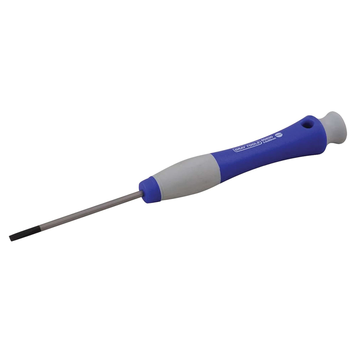 Slotted Precision Screwdriver, 11/64" Tip, Round, 6-1/2" L, Plastic Handle