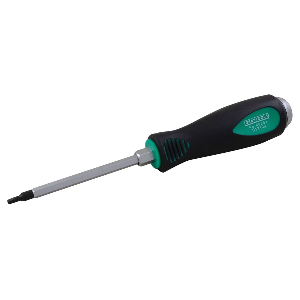 Square Drive Screwdriver, 2 Tip, Hex, 20-9/32" L, Plastic Handle