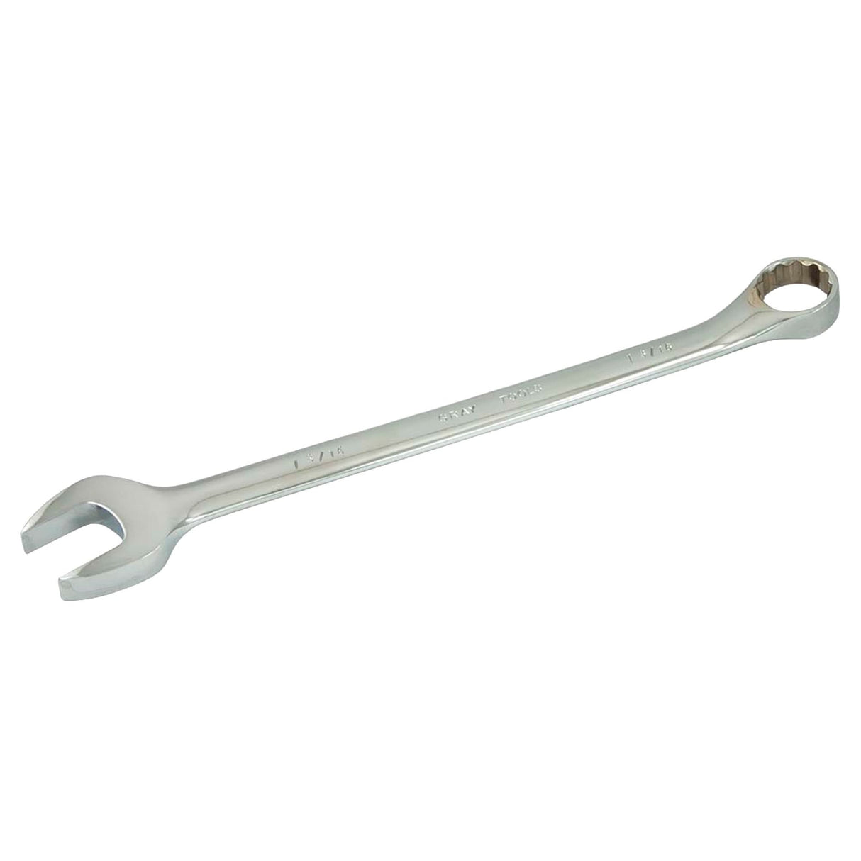 Combination Wrench, 12 Point, 1-3/16", Chrome Finish