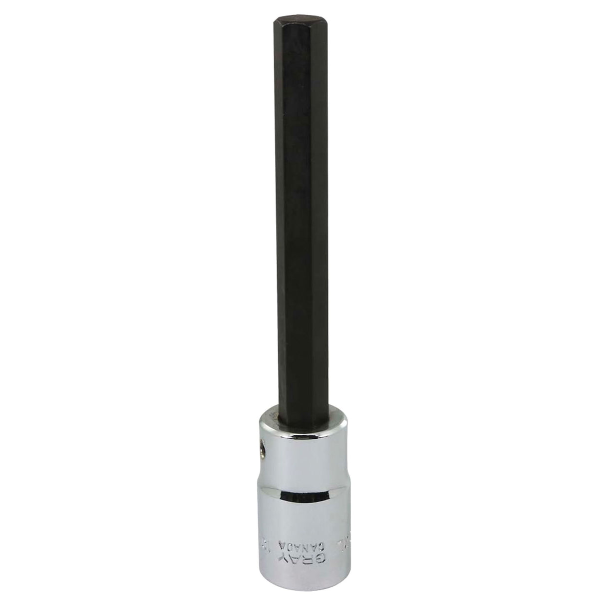 Extra Long Bit Socket, Hex, 10 mm x 128 mm L, 1/2" Square Drive Drive