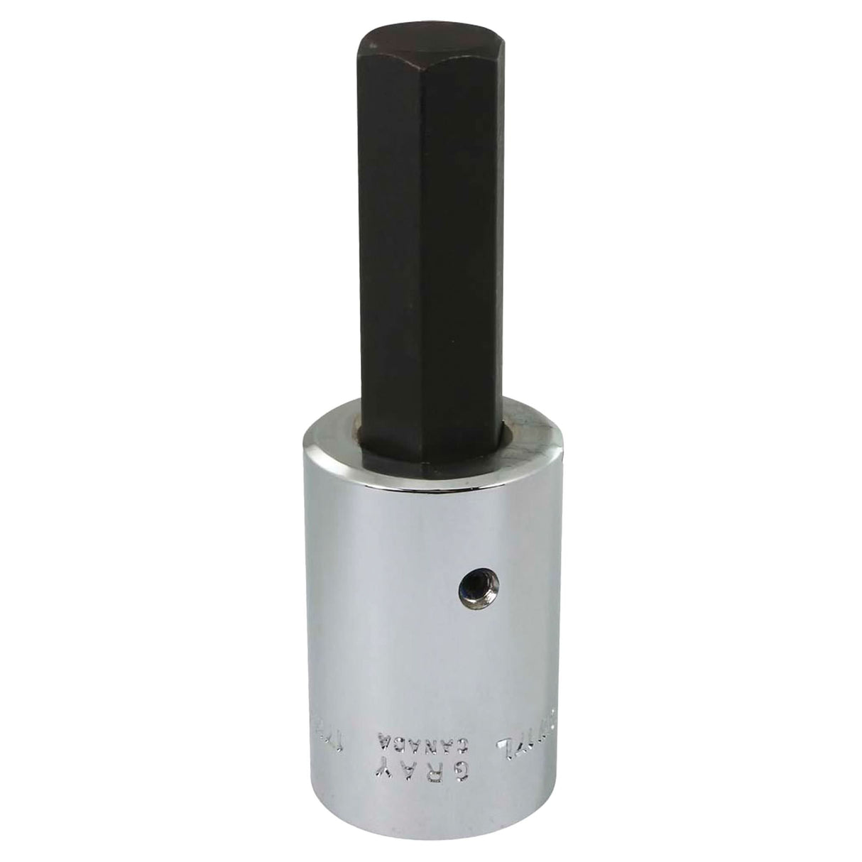 Bit Socket, Hex, 17 mm x 101 mm L, 1/2" Square Drive Drive