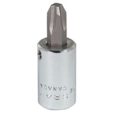 Head Socket, Phillips, #4 x 1.93" L, 3/8" Square Drive Drive