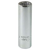 Socket, 3/8", 1/4" Drive, 12 Points