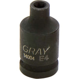 Socket, Impact, E5, 1/2"/1/4" Drive