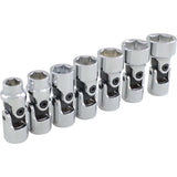 Universal Joint Socket Set, 7 Pcs, 3/8" Drive Size