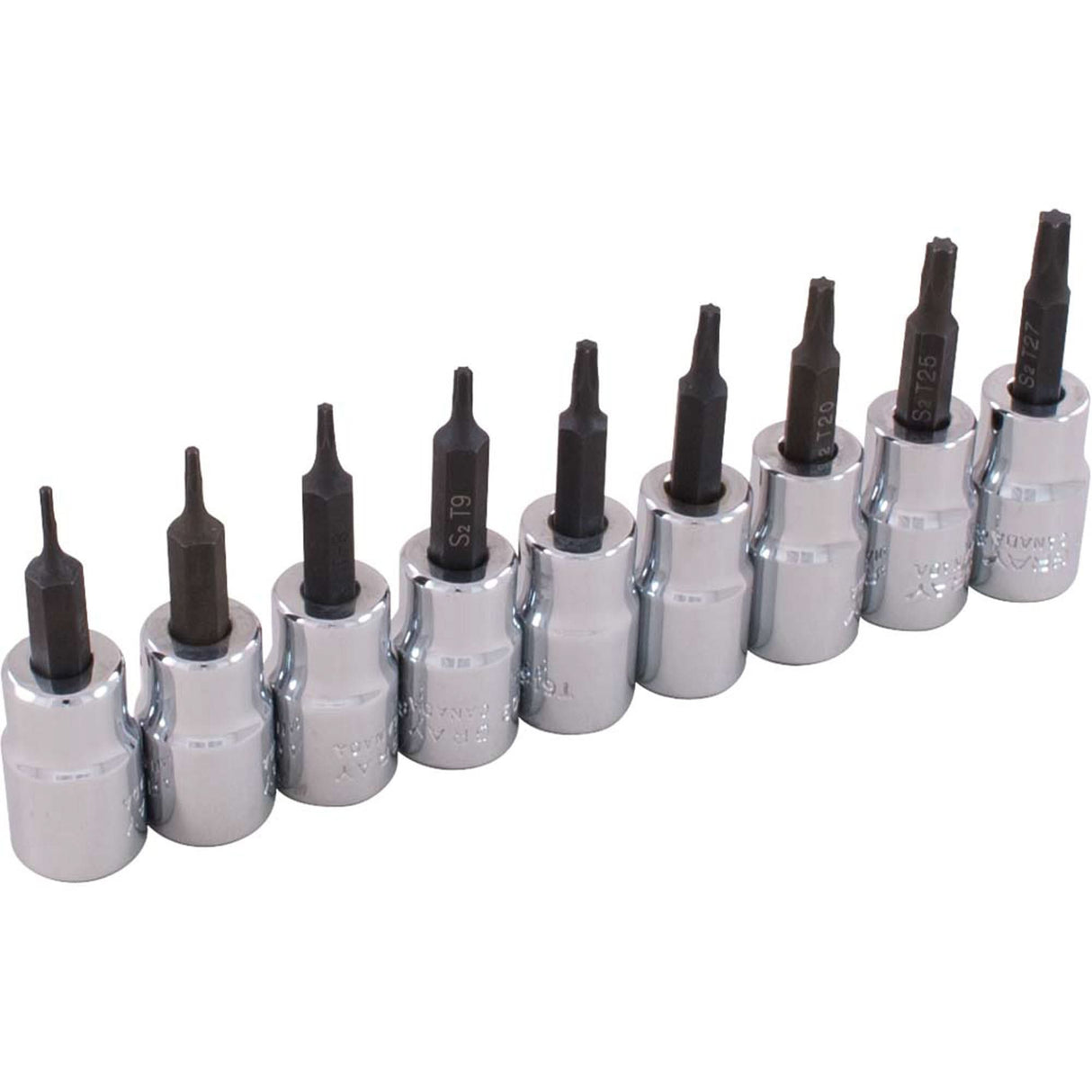 Socket Set, Torx®, 3/8" Drive, 9 Pcs