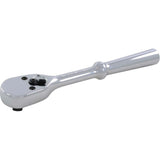 Reversible Ratchet, 1/4" Drive, Plain Handle