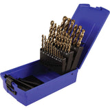 Drill Bit Set, 25 Pieces, High Speed Cobalt