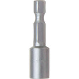 Nutsetter, 7/16" Tip, 1/4" Drive, 2-9/16" L, Magnetic