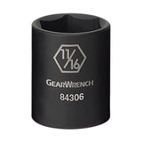 Socket, Impact, 3/4", 3/8" Drive, 6 Points