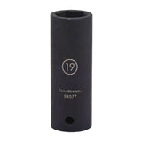 Socket, Impact, 17 mm, 1/2" Drive, 6 Points, Deep
