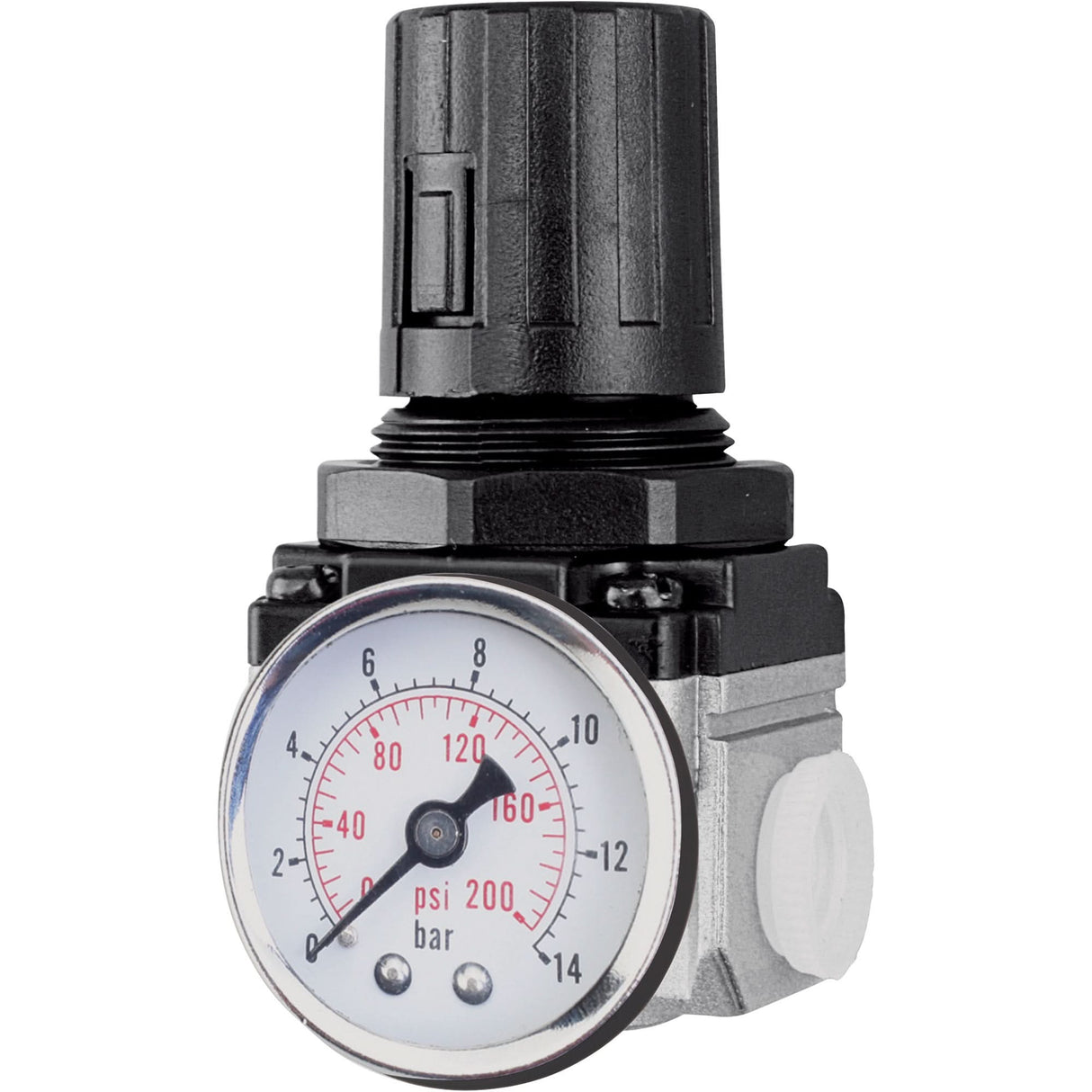 Air Regulator (Gauge Included), 1/2" NPT, 220 PSI Max. PSI, Modular