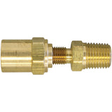 3/8" NPT Reusable Hose Fitting, 11/16" Dia., Brass