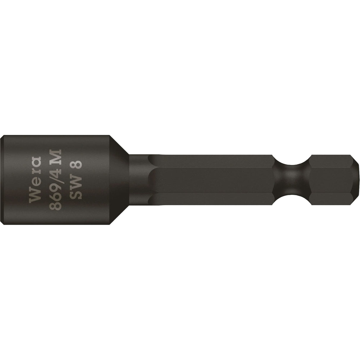 Nutsetters, 8 mm Tip, 1/4" Drive, 50 mm L, Magnetic