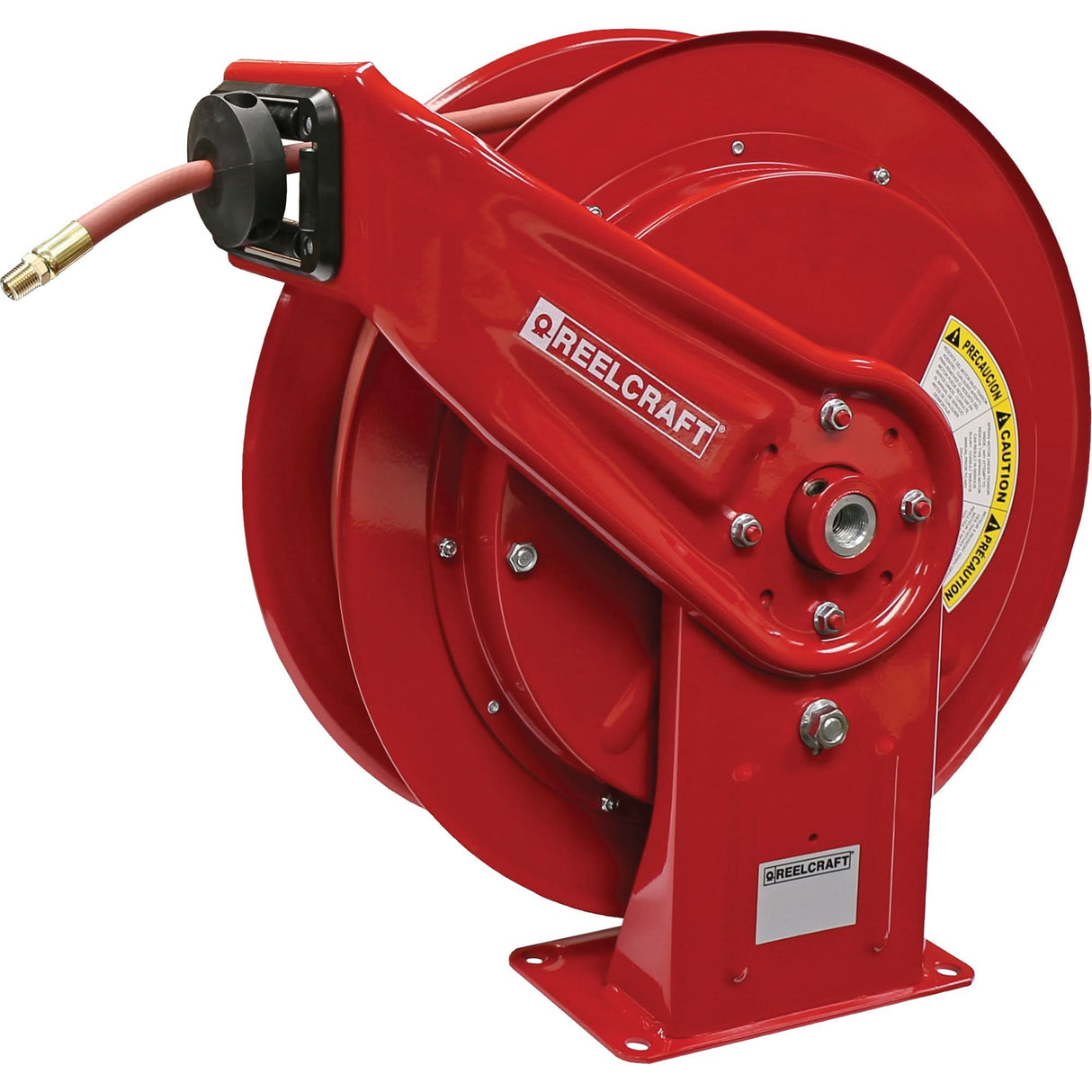 HD70000 Mobile Base Hose Reel, Air/Water, 1/2" x 75', Single Hose, 300 psi