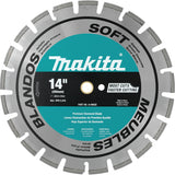 Soft Material Segmented Diamond Blade
