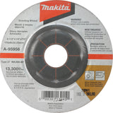 INOX Grinding Wheel, 4-1/2" x 1/4", 7/8" Arbor, Aluminum Oxide, Type 27