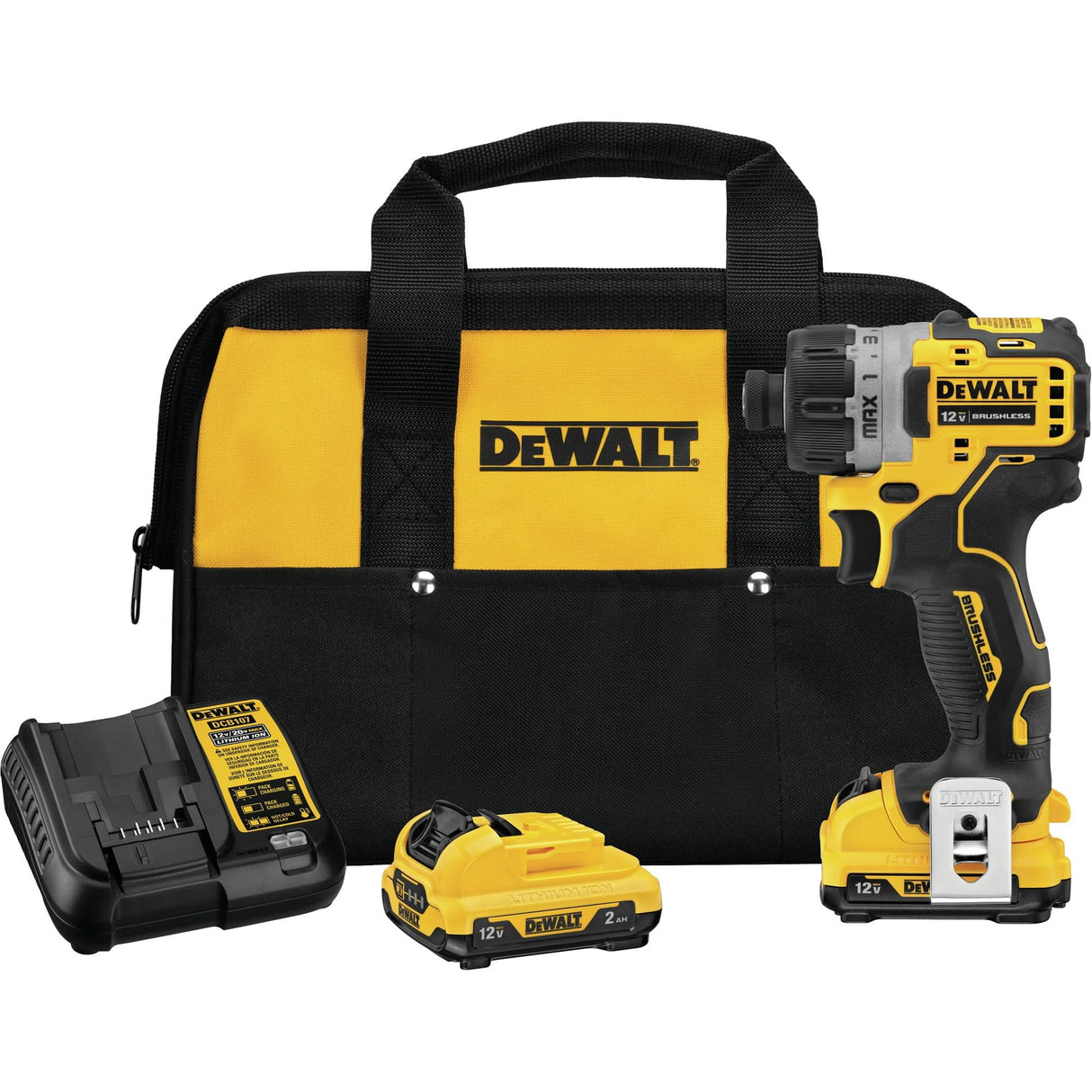 Xtreme™ Brushless Screwdriver Kit, 1/4", 12 V, 200 UWO Max. Torque, Lithium-Ion Battery