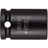Socket, Impact, 3/8", 1/4" Drive, 12 Points