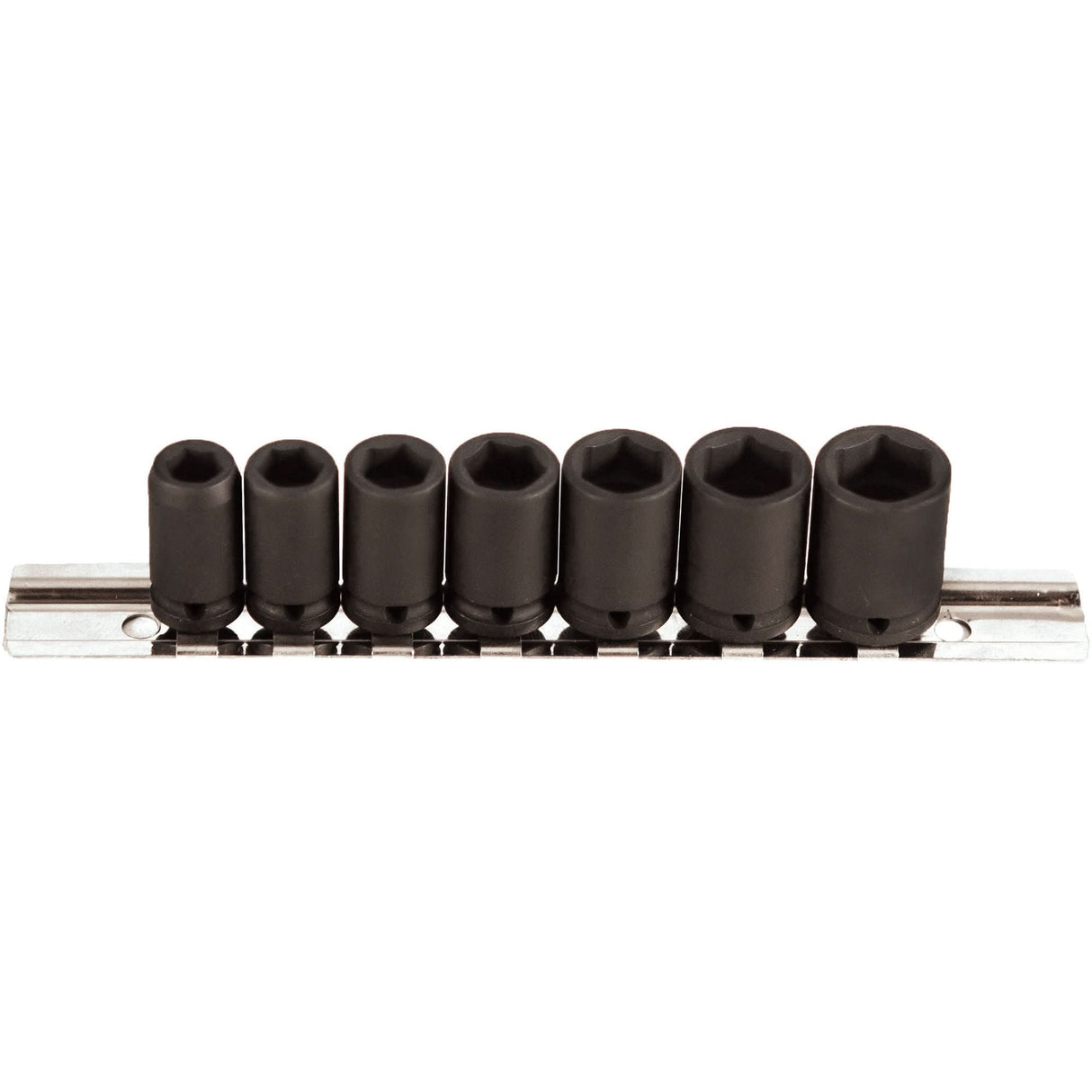 Socket Set, 7 Pcs, Impact, 1/4" Drive Size
