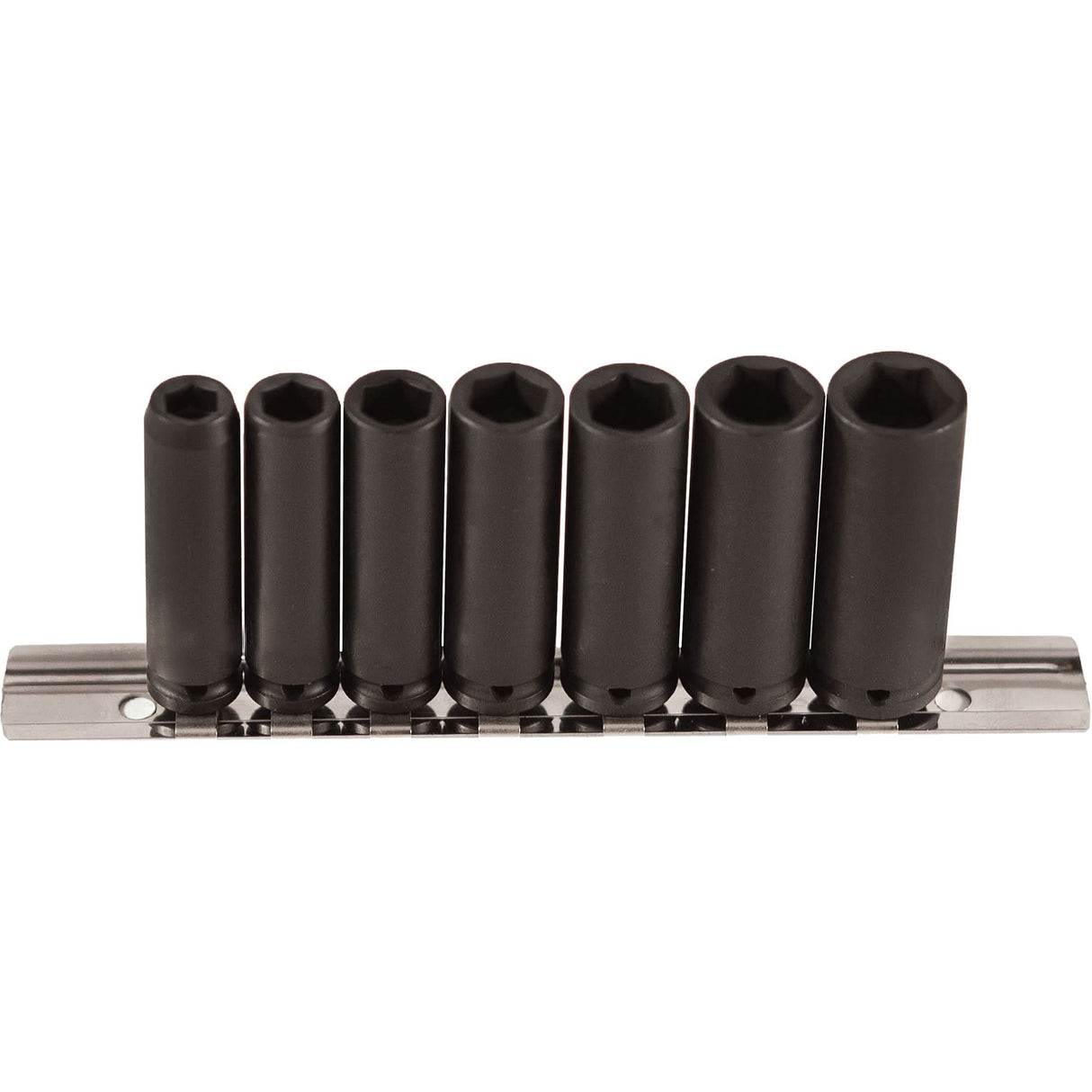 Long Socket Set, 7 Pcs, Impact, 1/4" Drive Size, Deep
