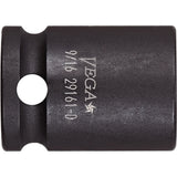 Socket, Impact, 7/16", 3/8" Drive, 12 Points