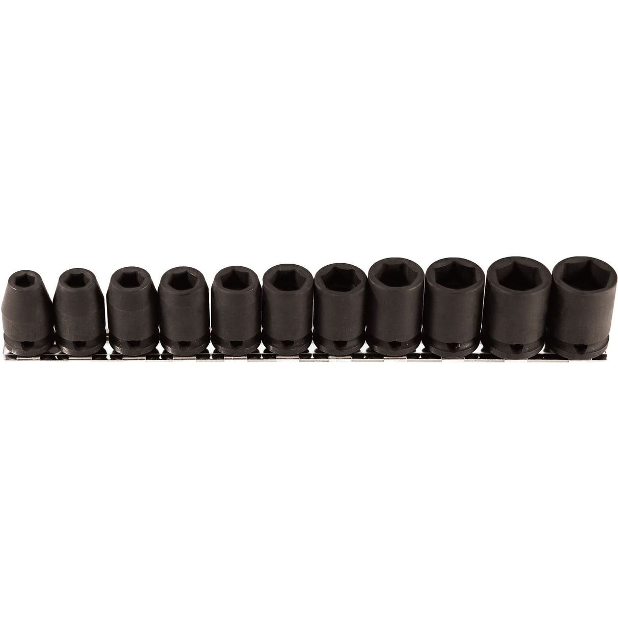 Socket Set, 11 Pcs, Impact, 3/8" Drive Size
