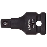 Socket Adapter, Impact, 1/2" Drive, 3/8" Socket, 12" L, Ball