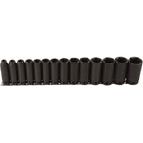 Long Socket Set, 14 Pcs, Impact, 1/2" Drive Size, Deep