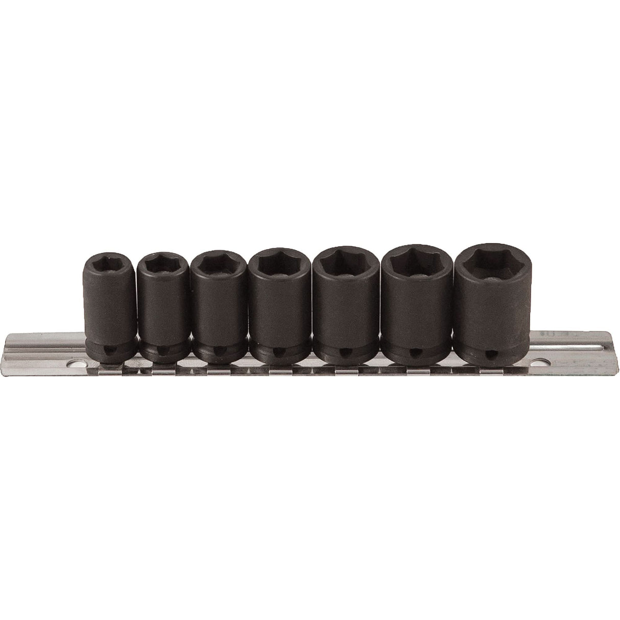 Magnetic Socket Set, 7 Pcs, Impact, 1/4" Drive Size