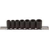 Magnetic Socket Set, 7 Pcs, Impact, 1/4" Drive Size