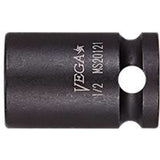 Socket, Impact, 17 mm, 3/8" Drive, 6 Points